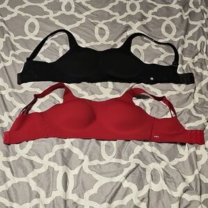 Victoria's Secret Black and Red Bra Set
